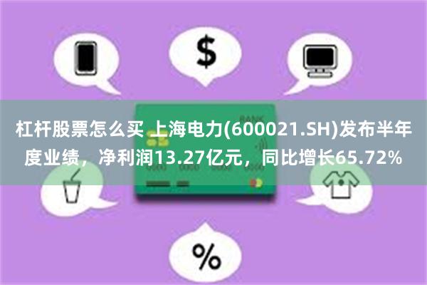 杠杆股票怎么买 上海电力(600021.SH)发布半年度业绩，净利润13.27亿元，同比增长65.72%