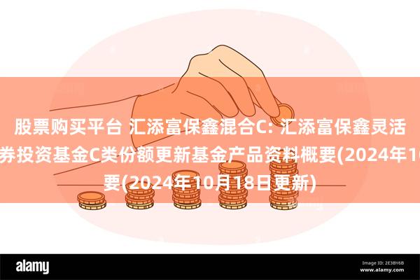 股票购买平台 汇添富保鑫混合C: 汇添富保鑫灵活配置混合型证券投资基金C类份额更新基金产品资料概要(2024年10月18日更新)