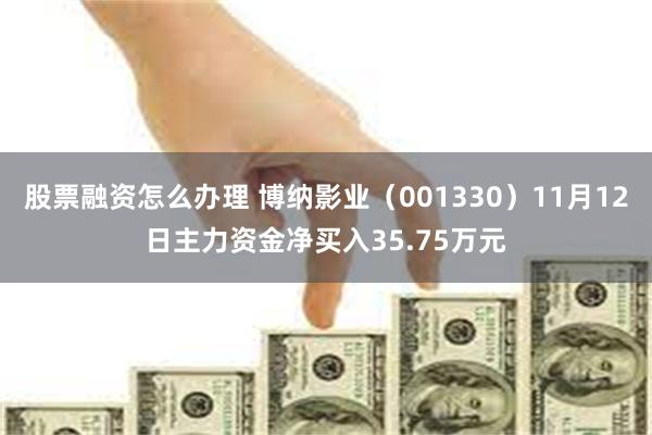 股票融资怎么办理 博纳影业（001330）11月12日主力资金净买入35.75万元