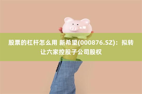 股票的杠杆怎么用 新希望(000876.SZ)：拟转让六家控股子公司股权